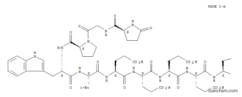 Molecular Structure of 100940-57-6 (GASTRIN I (1-14) (HUMAN))