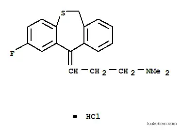 Molecular Structure of 10100-06-8 ((3Z)-3-(2-fluorodibenzo[b,e]thiepin-11(6H)-ylidene)-N,N-dimethylpropan-1-aminium chloride)