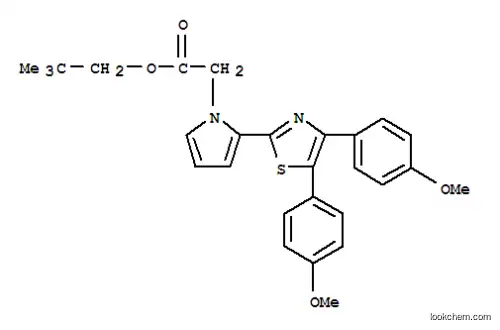 Molecular Structure of 101001-42-7 (2,2-dimethylpropyl {2-[4,5-bis(4-methoxyphenyl)-1,3-thiazol-2-yl]-1H-pyrrol-1-yl}acetate)