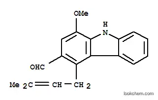 9H-Carbazole-3-carboxaldehyde,1-methoxy-4-(3-methyl-2-buten-1-yl)-