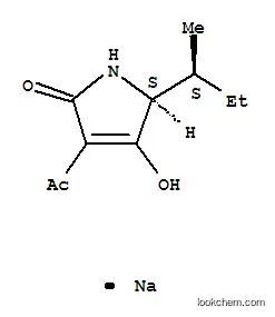 Sodium(5S)-3-acetyl-5-[(S)-1-methylpropyl]-4-hydroxy-3-pyrroline-2-olate