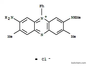 Molecular Structure of 10130-52-6 (Phenazinium,3-amino-2,8-dimethyl-7-(methylamino)-5-phenyl-, chloride (1:1))
