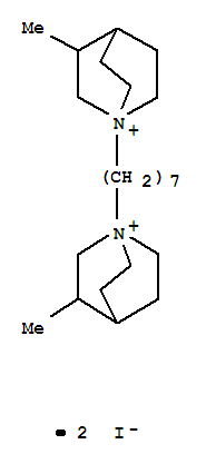 Molecular Structure of 101317-80-0 (1,1'-Heptamethylenebis[3-methylquinuclidiniumiodide] (7CI))