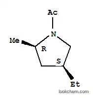 Molecular Structure of 101347-71-1 (Pyrrolidine, 1-acetyl-4-ethyl-2-methyl-, cis- (9CI))