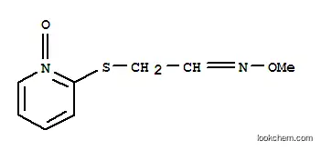 Molecular Structure of 101388-79-8 (Acetaldehyde, 2-[(1-oxido-2-pyridinyl)thio]-, O-methyloxime (9CI))