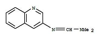 Molecular Structure of 101398-74-7 (Methanimidamide,N,N-dimethyl-N'-3-quinolinyl-)