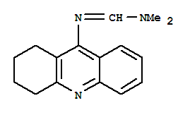 Molecular Structure of 101398-75-8 (Methanimidamide,N,N-dimethyl-N'-(1,2,3,4-tetrahydro-9-acridinyl)-)