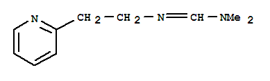 Molecular Structure of 101398-81-6 (Methanimidamide,N,N-dimethyl-N'-[2-(2-pyridinyl)ethyl]-)