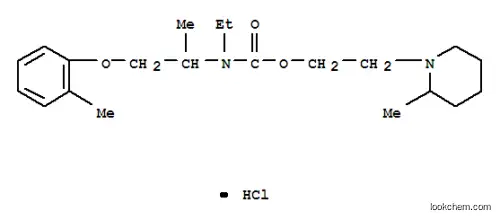 Molecular Structure of 101491-84-3 (1-[2-({ethyl[1-(2-methylphenoxy)propan-2-yl]carbamoyl}oxy)ethyl]-2-methylpiperidinium chloride)