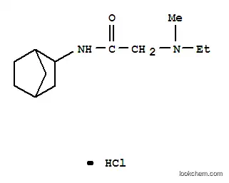 Molecular Structure of 101651-32-5 (2-(bicyclo[2.2.1]hept-2-ylamino)-N-ethyl-N-methyl-2-oxoethanaminium chloride)
