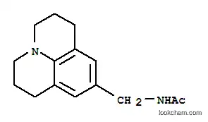Molecular Structure of 101651-46-1 (N-(2,3,6,7-tetrahydro-1H,5H-pyrido[3,2,1-ij]quinolin-9-ylmethyl)acetamide)