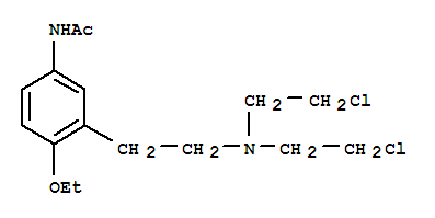 N-[3-[2-[bis(2-chloroethyl)amino]ethyl]-4-ethoxyphenyl]acetamide