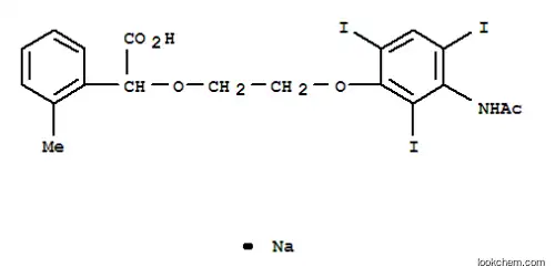 Molecular Structure of 101651-77-8 (sodium {2-[3-(acetylamino)-2,4,6-triiodophenoxy]ethoxy}(2-methylphenyl)acetate)