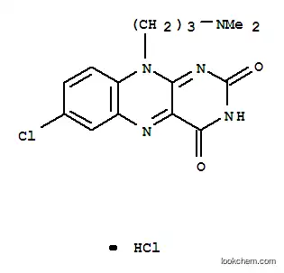 3-(7-chloro-2,4-dioxo-3,4-dihydrobenzo[g]pteridin-10(2H)-yl)-N,N-dimethylpropan-1-aminium chloride