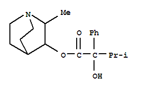 101711-00-6,(7-methyl-1-azabicyclo[2.2.2]oct-8-yl) 2-hydroxy-3-methyl-2-phenyl-but anoate,(7-methyl-1-azabicyclo[2.2.2]oct-8-yl) 2-hydroxy-3-methyl-2-phenyl-but anoate