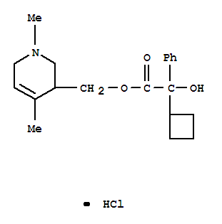 (1,4-dimethyl-1,2,3,6-tetrahydropyridin-1-ium-3-yl)methyl2-cyclobutyl-2-hydroxy-2-phenylacetate chloride