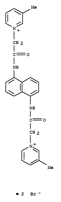 Molecular Structure of 101797-01-7 (1,1'-[1,5-Naphthylenebis(iminocarbonylmethylene)]bis[3-picoliniumbromide] (7CI))