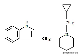 Molecular Structure of 101831-84-9 (3-{[1-(cyclopropylmethyl)piperidin-2-yl]methyl}-1H-indole)