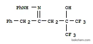 Molecular Structure of 101931-70-8 ((4Z)-1,1,1-trifluoro-5-phenyl-4-(phenylhydrazono)-2-(trifluoromethyl)pentan-2-ol)