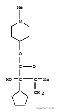 Molecular Structure of 101932-04-1 (1-methylpiperidin-4-yl 2-cyclopentyl-2-hydroxy-3-methylbut-3-enoate)