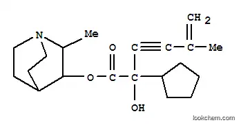Molecular Structure of 101932-07-4 (2-methyl-1-azabicyclo[2.2.2]oct-3-yl 2-cyclopentyl-2-hydroxy-5-methylhex-5-en-3-ynoate)