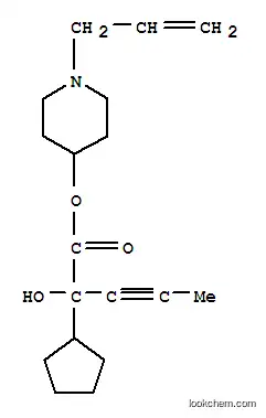 Molecular Structure of 101932-10-9 (1-(prop-2-en-1-yl)piperidin-4-yl 2-cyclopentyl-2-hydroxypent-3-ynoate)