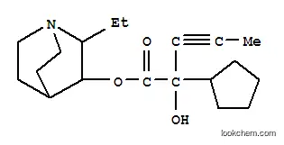 Molecular Structure of 101932-11-0 (2-ethyl-1-azabicyclo[2.2.2]oct-3-yl 2-cyclopentyl-2-hydroxypent-3-ynoate)