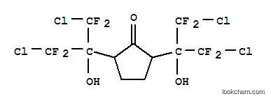 Molecular Structure of 101932-16-5 (2,5-bis(1,3-dichloro-1,1,3,3-tetrafluoro-2-hydroxypropan-2-yl)cyclopentanone)