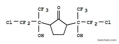 Molecular Structure of 101932-17-6 (2,5-bis[2-chloro-2,2-difluoro-1-hydroxy-1-(trifluoromethyl)ethyl]cyclopentanone)