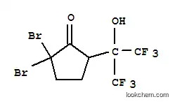 Molecular Structure of 101932-20-1 (2,2-dibromo-5-[2,2,2-trifluoro-1-hydroxy-1-(trifluoromethyl)ethyl]cyclopentanone)