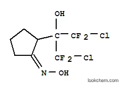 Molecular Structure of 101932-21-2 (1,3-dichloro-1,1,3,3-tetrafluoro-2-[(2E)-2-(hydroxyimino)cyclopentyl]propan-2-ol)