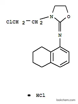 Molecular Structure of 101932-24-5 (N-[(2Z)-3-(2-chloroethyl)-1,3-oxazolidin-2-ylidene]-5,6,7,8-tetrahydronaphthalen-1-amine hydrochloride)