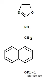Molecular Structure of 101932-34-7 (N-{[4-(propan-2-yloxy)naphthalen-1-yl]methyl}-4,5-dihydro-1,3-oxazol-2-amine)