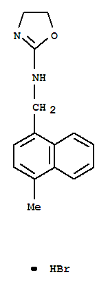 2-Oxazolamine,4,5-dihydro-N-[(4-methyl-1-naphthalenyl)methyl]-, hydrobromide (1:1)