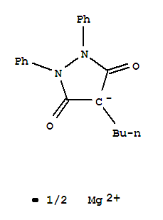 102129-18-0,3,5-Pyrazolidinedione,4-butyl-1,2-diphenyl-, ion(1-), magnesium (9CI),