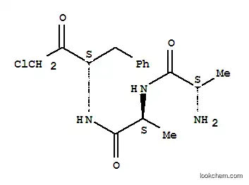 Molecular Structure of 102129-66-8 (ALA-ALA-PHE-CHLOROMETHYLKETONE TFA)