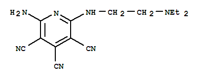 102206-77-9,2-amino-6-{[2-(diethylamino)ethyl]amino}pyridine-3,4,5-tricarbonitrile,NSC 106873
