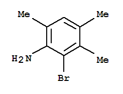 Molecular Structure of 102236-50-0 (Benzenamine,2-bromo-3,4,6-trimethyl-)
