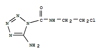 Molecular Structure of 102339-11-7 (1H-Tetrazole-1-carboxamide,5-amino-N-(2-chloroethyl)-)