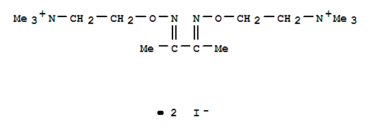 Molecular Structure of 10238-08-1 (3,8-Dioxa-4,7-diazadeca-4,6-diene-1,10-diaminium,N1,N1,N1,N10,N10,N10,5,6-octamethyl-, iodide (1:2))