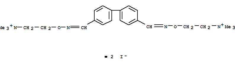 Molecular Structure of 10238-10-5 (Ethanaminium,2,2'-[[1,1'-biphenyl]-4,4'-diylbis(methylidynenitrilooxy)]bis[N,N,N-trimethyl-,diiodide (9CI))