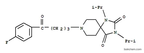 Molecular Structure of 102395-35-7 (1,3,8-Triazaspiro[4.5]decane-2,4-dione,8-[4-(4-fluorophenyl)-4-oxobutyl]-1,3-bis(1-methylethyl)-)