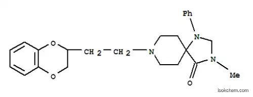 Molecular Structure of 102395-45-9 (1,3,8-Triazaspiro[4.5]decan-4-one,8-[2-(2,3-dihydro-1,4-benzodioxin-2-yl)ethyl]-3-methyl-1-phenyl-)