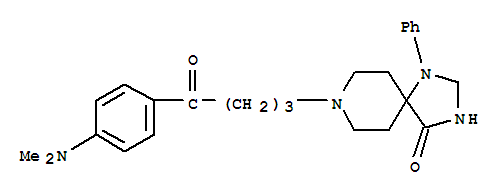 1,3,8-TRIAZASPIRO(4.5)DECAN-4-ONE,8-(3-(P-(DIMETHYLAMINO)BENZOYL)PROPYL)-1-PHENYL-
