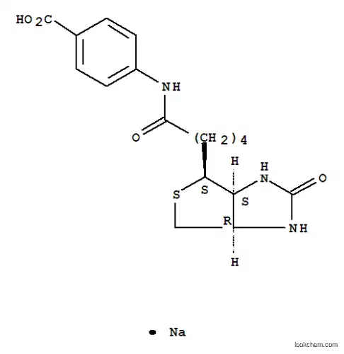 Molecular Structure of 102418-74-6 (BIOTIN 4-AMIDOBENZOIC ACID SODIUM SALT)