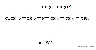 Molecular Structure of 102433-88-5 (N-(2-Phenoxyethyl)-bis(2-chloroethyl)amine hydrochloride)