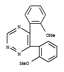 Molecular Structure of 102486-50-0 (1,2,4-Triazine,5,6-bis(2-methoxyphenyl)-)