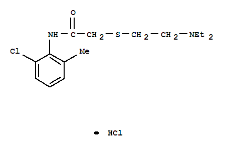 2-[2-(2-chloro-6-methylanilino)-2-oxoethyl]sulfanylethyl-diethylazaniumchloride
