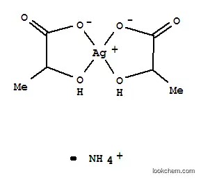 Molecular Structure of 102492-24-0 (propanoate, 2-hydroxy-, ammonium silver(1+) salt (1:1:1))