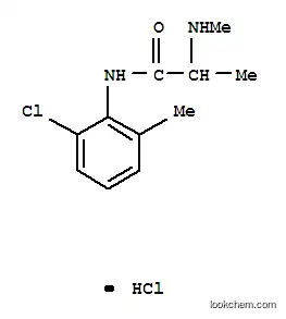 Molecular Structure of 102504-65-4 (Propanamide,N-(2-chloro-6-methylphenyl)-2-(methylamino)-, hydrochloride (1:1))